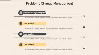 Problems Change Management In Powerpoint And Google Slides Cpb