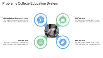 Problems College Education System In Powerpoint And Google Slides Cpb