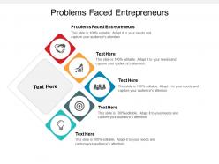 Problems faced entrepreneurs ppt powerpoint presentation model good cpb