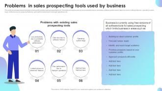 Problems In Sales Prospecting Tools Used By Business Sales Performance Improvement Plan