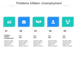 Problems inflation unemployment ppt powerpoint presentation outline maker cpb