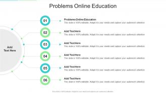 Problems Online Education In Powerpoint And Google Slides Cpb