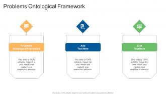 Problems Ontological Framework In Powerpoint And Google Slides Cpb