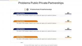 Problems Public Private Partnerships In Powerpoint And Google Slides Cpb