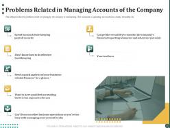 Problems related in managing accounts of the company ppt powerpoint presentation