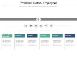 Problems retain employees ppt powerpoint presentation portfolio cpb