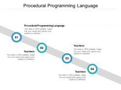Procedural programming language ppt powerpoint presentation portfolio ideas cpb