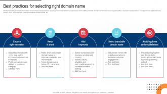 Procedure For Successful Best Practices For Selecting Right Domain Name