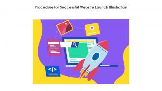 Procedure For Successful Website Launch Illustration