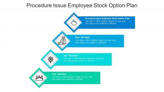Procedure issue employee stock option plan ppt powerpoint presentation slides cpb