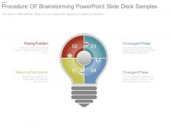 Procedure of brainstorming powerpoint slide deck samples
