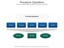 Procedure operations ppt powerpoint presentation show demonstration cpb