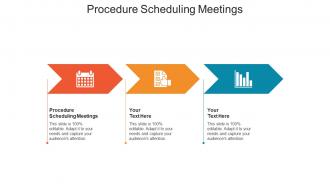 Procedure scheduling meetings ppt powerpoint presentation ideas graphics design cpb
