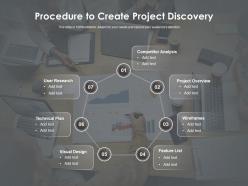 Procedure to create project discovery