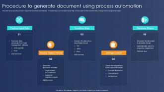 Procedure To Generate Document Using Process Automation