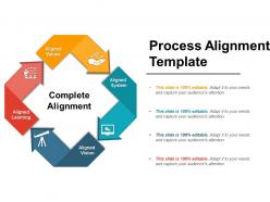 Process alignment template powerpoint shapes