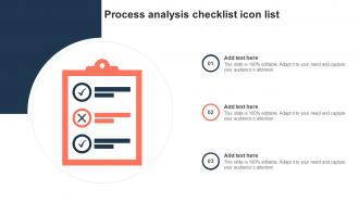 Process Analysis Checklist Icon List