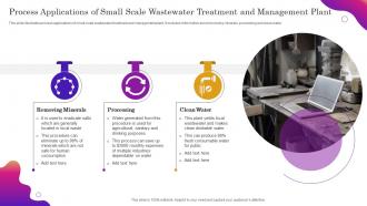 Process Applications Of Small Scale Wastewater Treatment And Management Plant