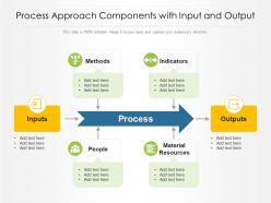 Process approach components with input and output