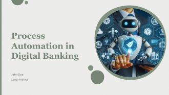 Process Automation In Digital Banking PPT Mockup AT