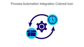 Process Automation Integration Colored Icon In Powerpoint Pptx Png And Editable Eps Format