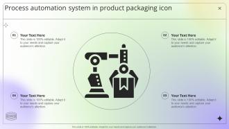 Process Automation System In Product Packaging Icon