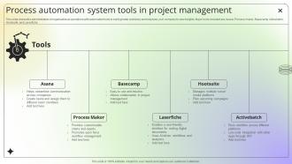 Process Automation System Tools In Project Management
