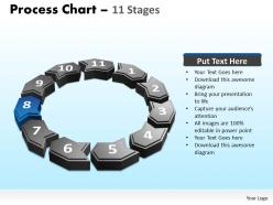 Process chart 11 stages powerpoint slides and ppt templates 0412