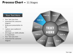 Process chart 11 stages style 1 powerpoint slides and ppt templates 0412