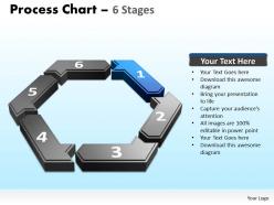 Process chart 6 stages powerpoint slides and ppt templates 0412