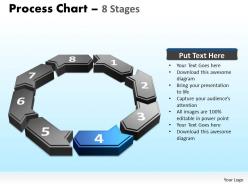 Process chart 8 stages powerpoint slides and ppt templates 0412