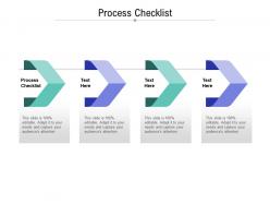 Process checklist ppt powerpoint presentation infographic template outline cpb