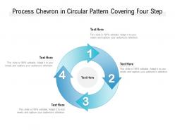 Process chevron in circular pattern covering four step