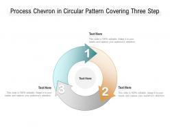 Process chevron in circular pattern covering three step