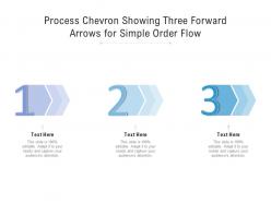 Process Chevron Showing Three Forward Arrows For Simple Order Flow