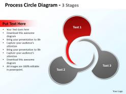Process circle diagram 3 stages 30