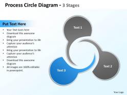 Process circle diagram 3 stages powerpoint templates graphics slides 0712