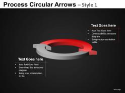 Process circular arrows 1 powerpoint presentation slides db