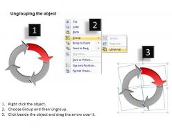Process circular arrows 4 powerpoint presentation slides