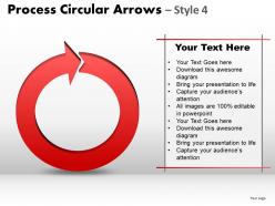 Process circular arrows style 4 ppt 1