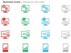 Process control online financial data transfer ppt icons graphics