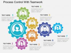 Process control with teamwork flat powerpoint design