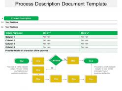 Process description document template powerpoint slide