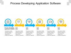 Process developing application software ppt powerpoint presentation outline format ideas cpb