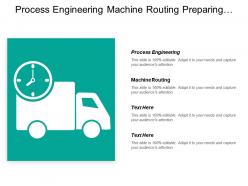 Process engineering machine routing preparing detailed work established product