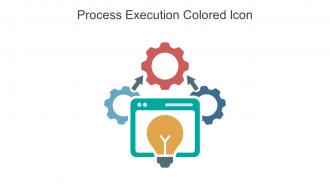 Process Execution Colored Icon in powerpoint pptx png and editable eps format