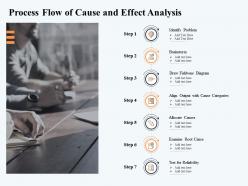 Process flow of cause and effect analysis m2908 ppt powerpoint presentation inspiration