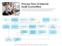 Process flow of internal audit committee