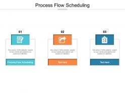 Process flow scheduling ppt powerpoint presentation outline deck cpb