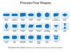Process flow shapes presentation background images